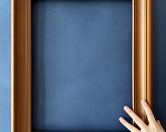 Classic Brown Picture Frame, Solid Wood Photo Frame, Custom Size, Custom Oil Painting Frame, Gallery wall frames