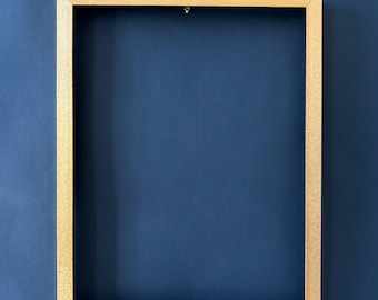 Gold - colored, Green Vintage Photo Frame, Solid Wood Photo Frame, Custom Size, Custom Oil Painting Frame, Distressed frame
