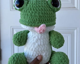 Chubby Frog Crochet Plush