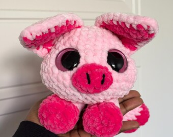Splooting Pig Crochet Plush