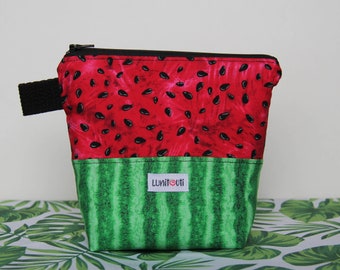 Reusable sandwich bag, reusable snack bag, reusable zippered bag, ecofriendly, zero waste, snack bag, reusable, food safe – Watermelon