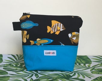 Reusable sandwich bag, reusable snack bag, reusable zippered bag, ecofriendly, zero waste, snack bag, reusable, food safe – Tropical Fish