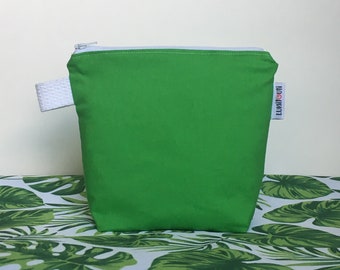 Reusable sandwich bag, reusable snack bag, reusable zippered bag, ecofriendly, zero waste, snack bag, reusable, food safe - Green