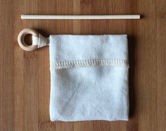 Reusable Tea bag - set of 2 - Organic cotton and hemp muslin fabric - Ecofriendly - Cotton cord - small tea bag size