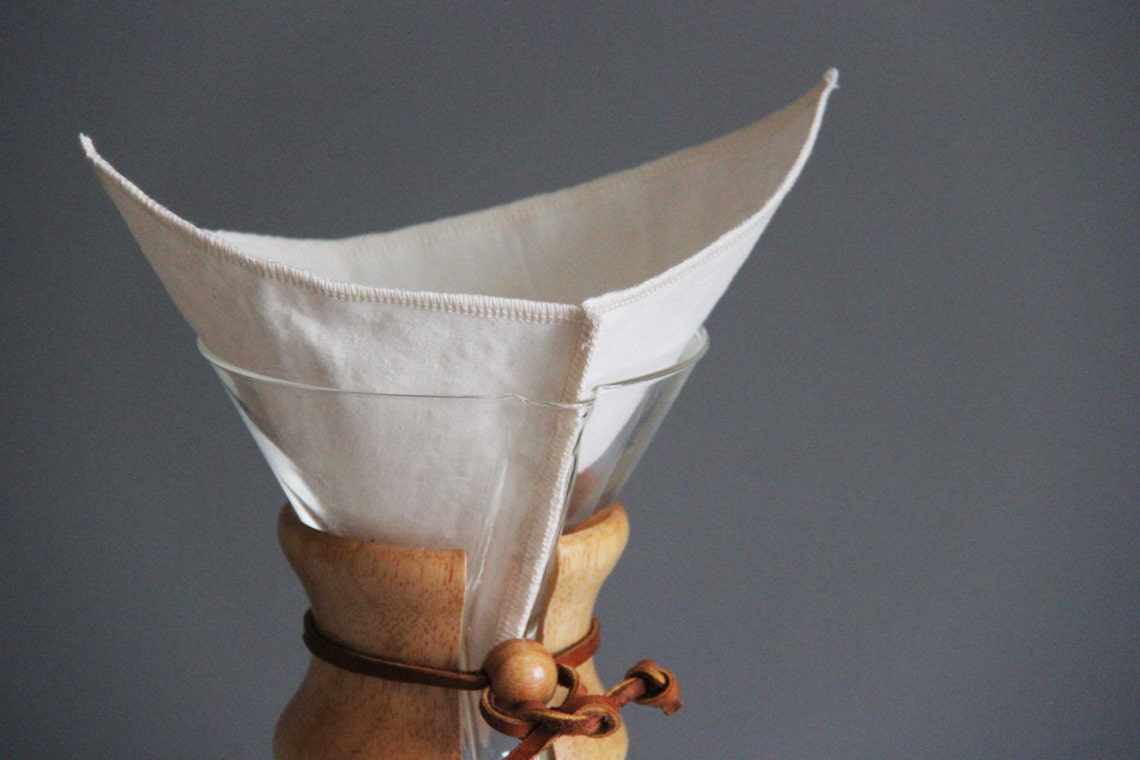 Reusable Organic Coffee Filter Chemex Style 8 Cups 1 Filter Etsy