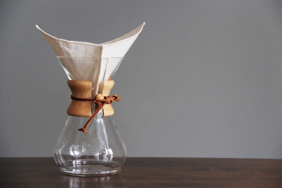 Reusable Organic Coffee Filter Chemex Style 8 Cups 1 Filter Etsy