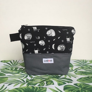 Reusable sandwich bag, reusable snack bag, reusable zippered bag, ecofriendly, zero waste, snack bag, reusable, food safe - Sleeping Animals