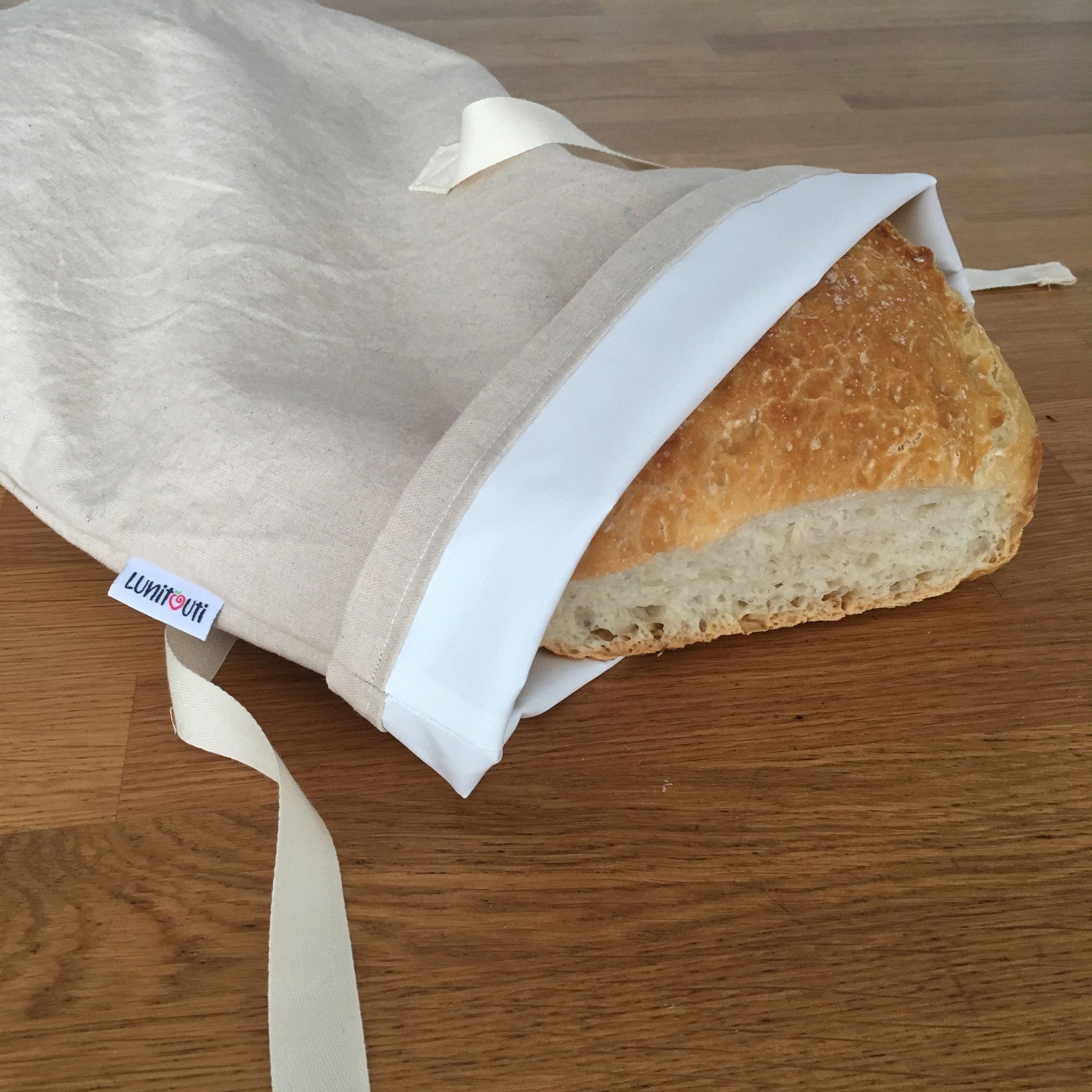 Brotbeutel Leinen, 2 Stück Brottasche Mit TPU-Futt Produktbild-Vorschau 11