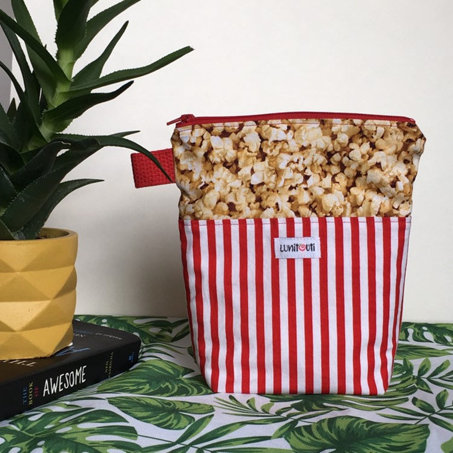 Reusable Popcorn Bag Sandwich Bag Reusable Snack Bag Etsy Canada