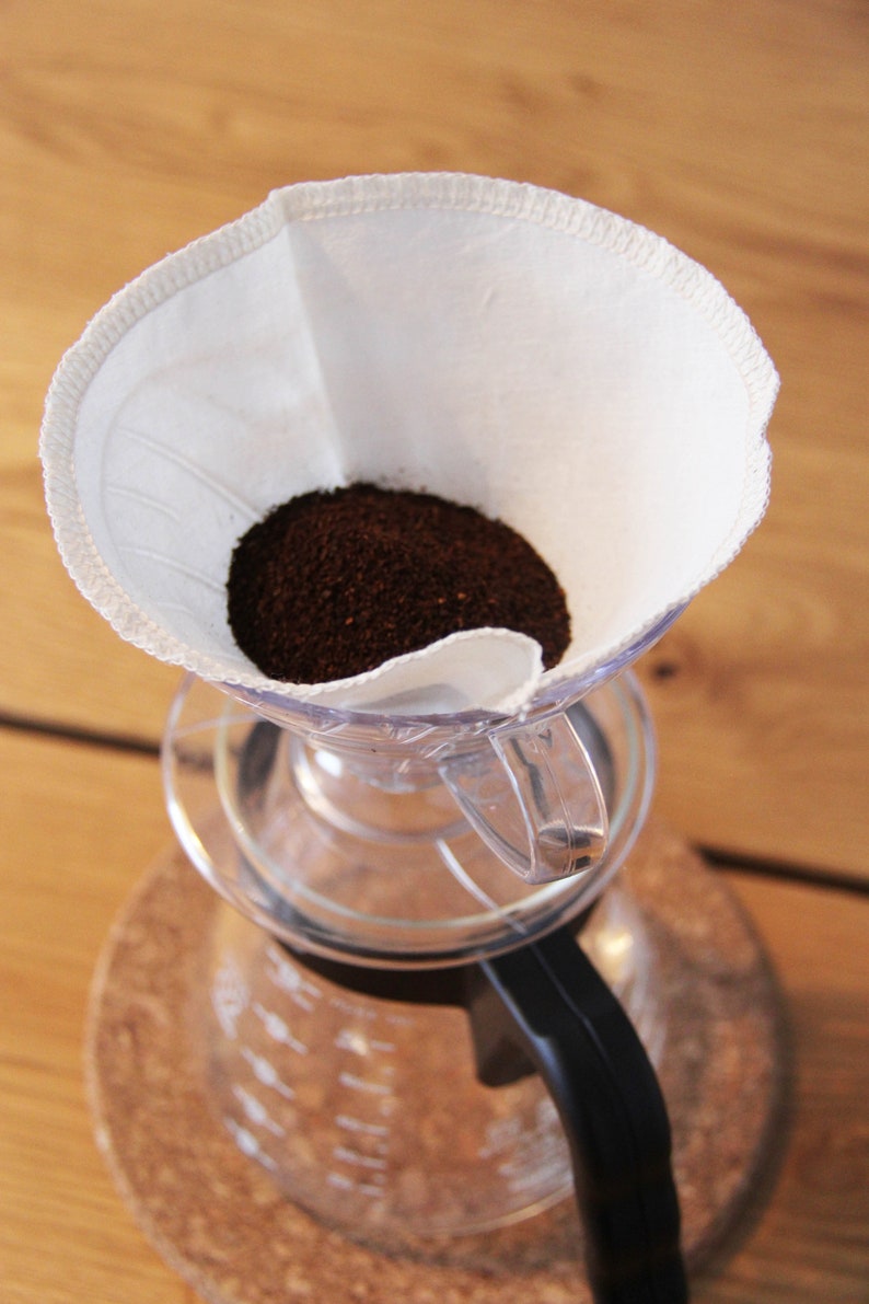 Reusable Organic Coffee Filter Hario V60 Style 14 Cups S Etsy