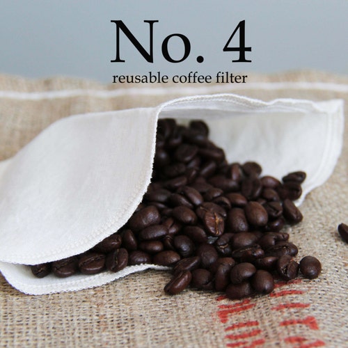 Reusable Coffee Filter Set of 2 Organic Cotton and Hemp Etsy