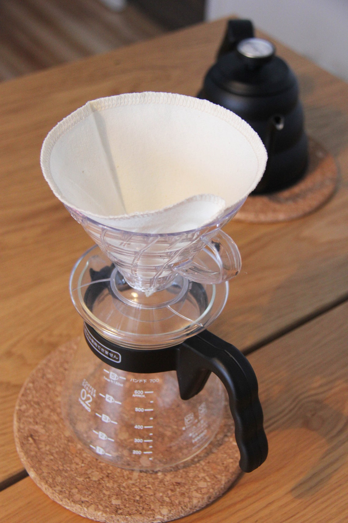 Reusable Organic Coffee Filter Hario V60 Style 14 Cups S Etsy