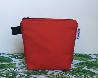 Reusable sandwich bag, reusable snack bag, reusable zippered bag, ecofriendly, zero waste, snack bag, reusable, food safe - Red