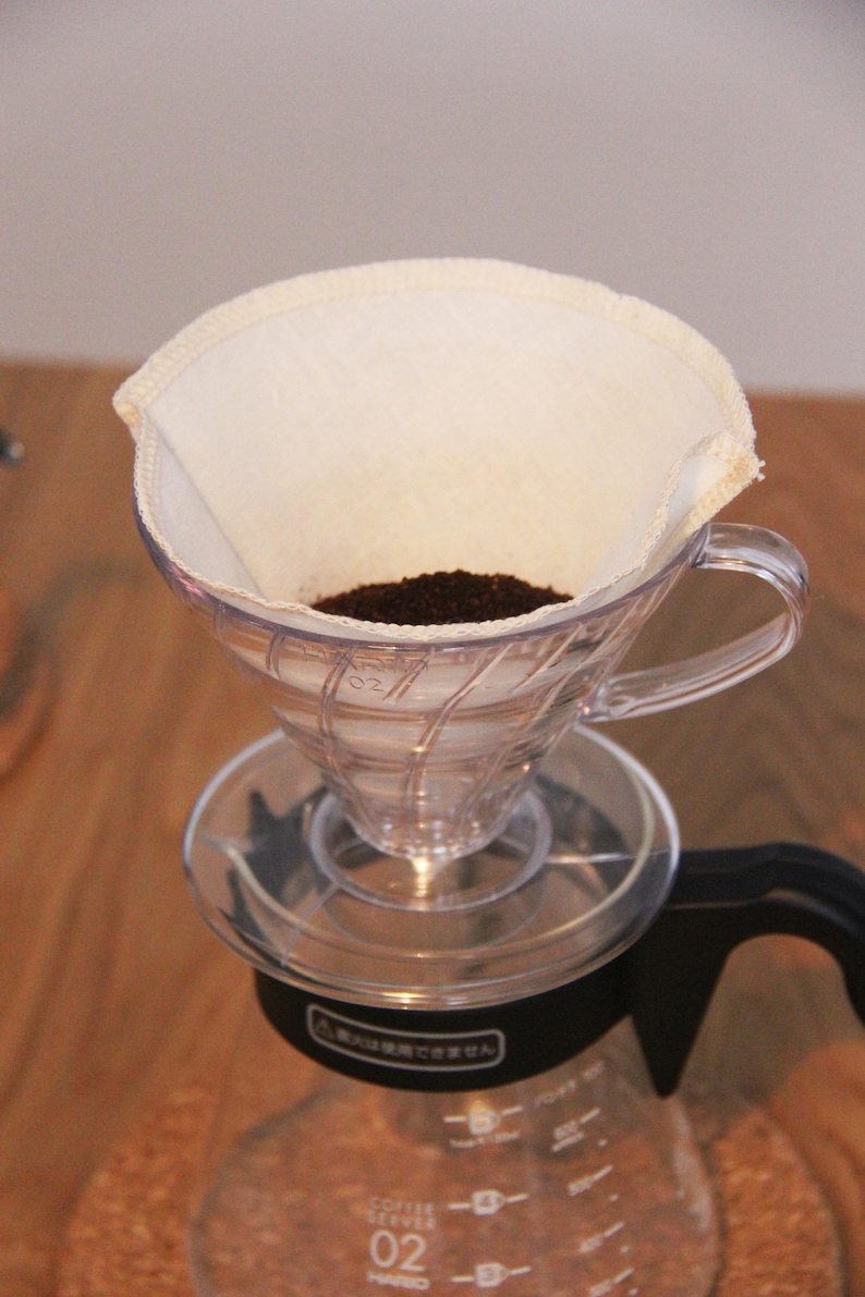 Reusable Organic Coffee Filter Hario V60 Style 14 Cups S Etsy