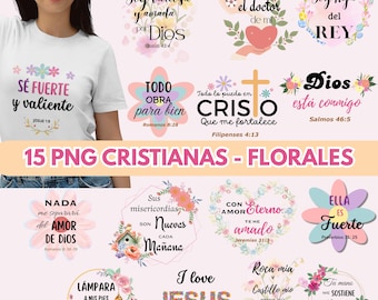 Floral Religious Phrases Png PDF, Spanish png, Biblical phrases png, Christian phrases png, Christian PNG, Coffee mug png, PNG for mugs
