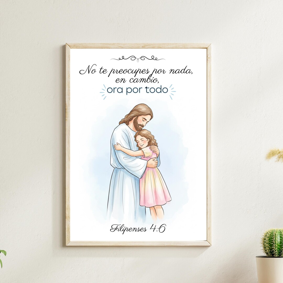 Christian Wall Art, Bible Verse Painting "don't Worry About Anything ...