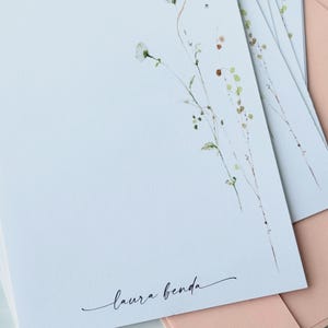 Letter Writing Stationery Set Personalized Wild Flowers Perfect Letter Writing Set Design 14