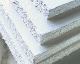 Blank Deckled Edge Paper, Hand Torn