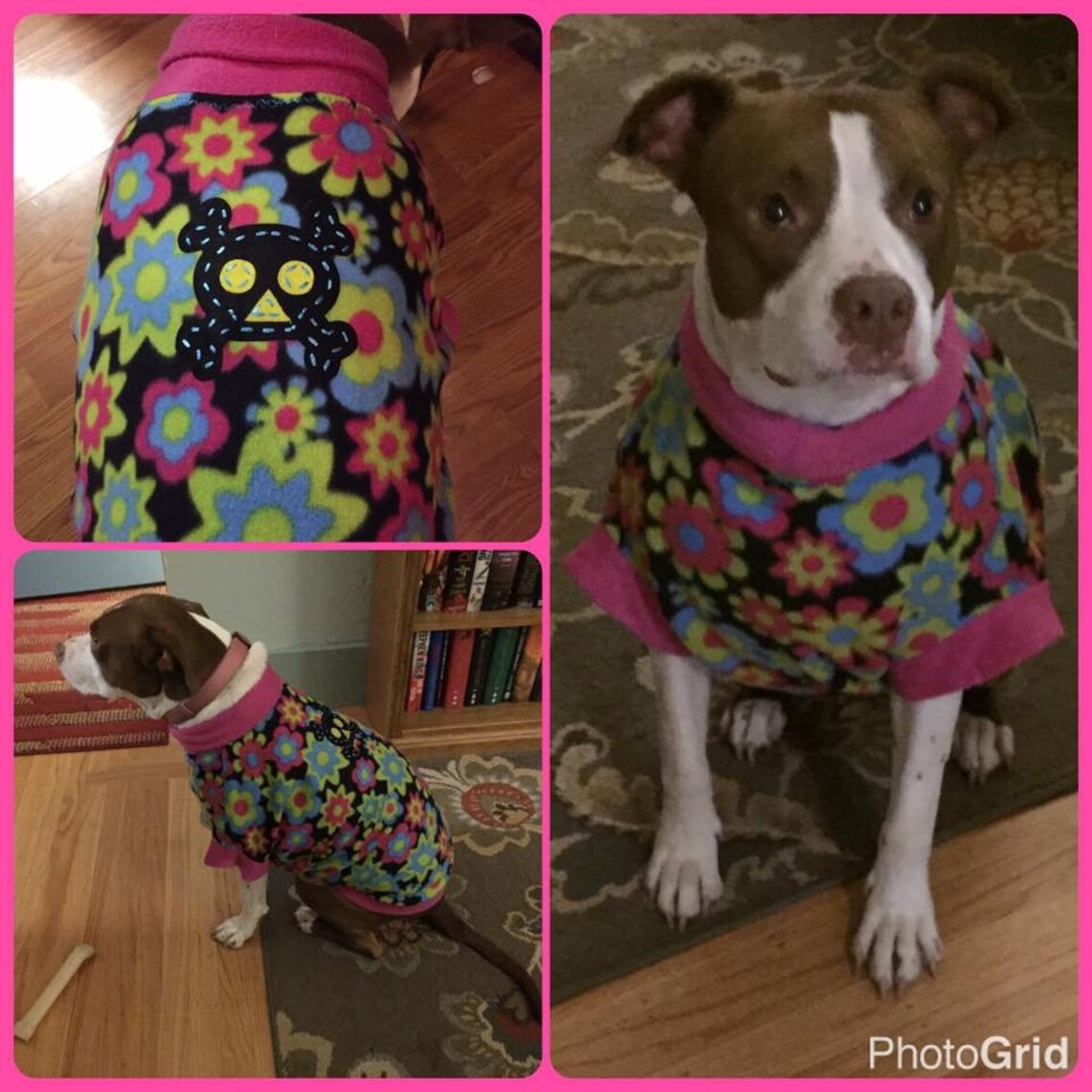 CUSTOM SIZE & PRINT Fleece Dog Sweater Large to Extra Large Etsy