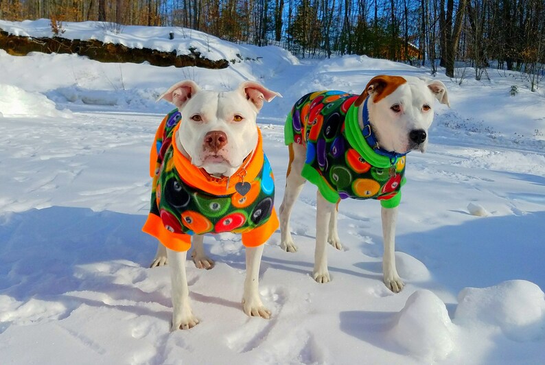 CUSTOM SIZE & PRINT Fleece Dog Sweater Large to Extra Large Etsy