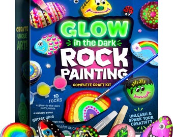 Glow in the Dark Rock Painting Kit – Kids Arts and Crafts