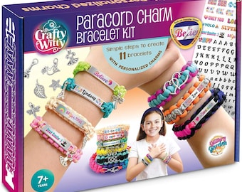 Paracord Charm Bracelet Making Kit, DIY Friendship Jewelry