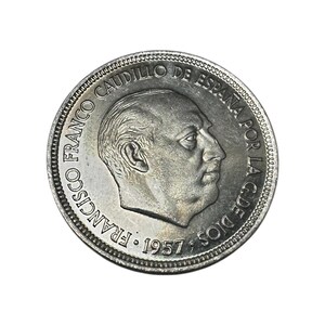 5 pesetas 1957 - Etsy 日本