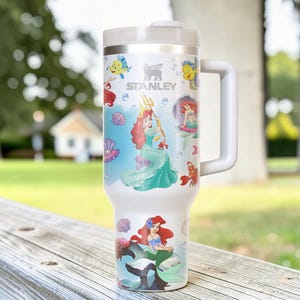 Lilla sjöjungfrun tumbler 40oz, Ariel sjöjungfrukopp bild 5