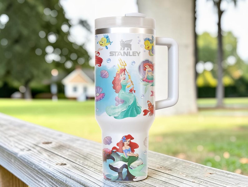 Lilla sjöjungfrun tumbler 40oz, Ariel sjöjungfrukopp bild 5