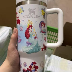Lilla sjöjungfrun tumbler 40oz, Ariel sjöjungfrukopp bild 2