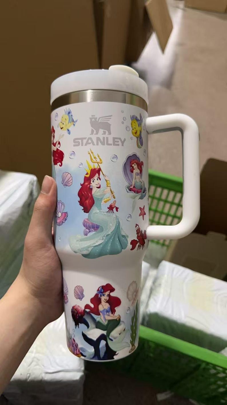 Lilla sjöjungfrun tumbler 40oz, Ariel sjöjungfrukopp bild 2