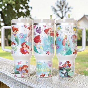 Lilla sjöjungfrun tumbler 40oz, Ariel sjöjungfrukopp bild 8