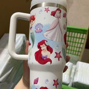 Lilla sjöjungfrun tumbler 40oz, Ariel sjöjungfrukopp bild 3