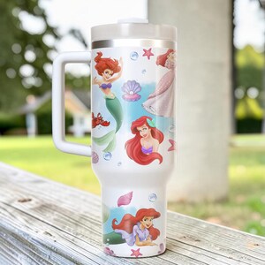 Lilla sjöjungfrun tumbler 40oz, Ariel sjöjungfrukopp bild 7