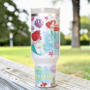 Lilla sjöjungfrun tumbler 40oz, Ariel sjöjungfrukopp bild 6