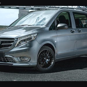 Mercedes v-class vito W447 front bumper spoiler perfect fit real photo after you buy please send me message wich model of car you have