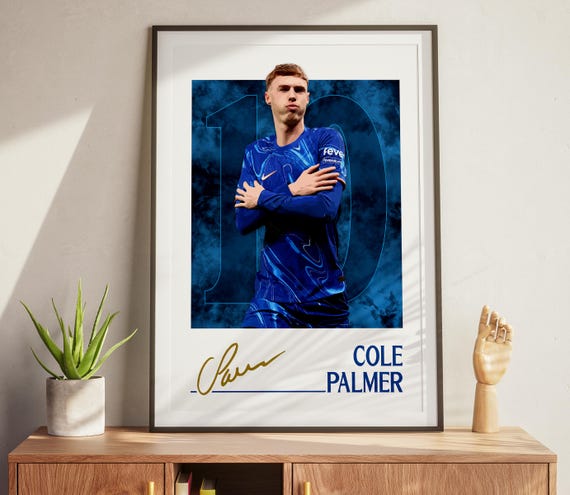 Cole Palmer Poster | Chelsea Football Wall Decor, Gift for Fans