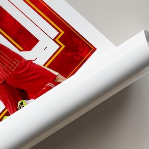 Pôster Jota: Presente de pôster de futebol, arte de parede do Liverpool Soccer imagem 7