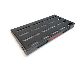 Kompakt gitarrpedalbord Professionellt lättviktigt effektpedalbord, 23,9″ × 11,8″