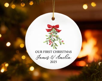 Married ornament,Our First Christmas, Married Christmas, Mr And Mrs Christmas, Custom Newlywed Gift, Couple Ornament, Married Wedding Gifts