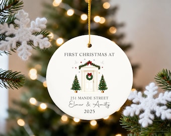 First Christmas in Our New Home Ornament 2025 – Personalized Door Bauble,New Home Bauble, Happy New Home Gift,New Home Decor,New Home Decor
