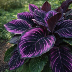 Live Calathea Couture Purple Plant - Etsy