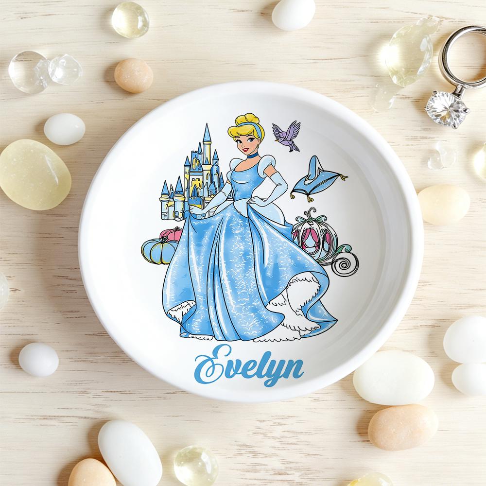 Personalized Princess Ceramic Trinket Dish, Girls Room Decor - Etsy