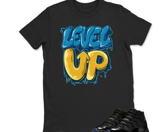 Level UP Sneaker tee -Jordan 11 Gamma Matching Sneaker Tee Shirt