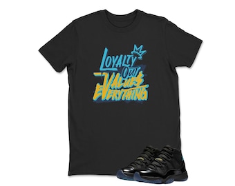 Loyalty Sneaker tee -Jordan 11 Gamma Matching Sneaker Tee Shirt