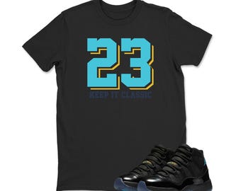 Number 23 Sneaker tee -Jordan 11 Gamma Matching Sneaker Tee Shirt