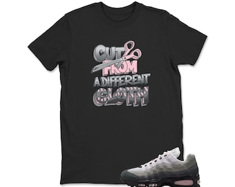 Air Max 95 Pink Foam Black White OG Big Bubble T Shirt Match Different CLOTH