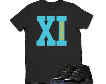 XI Gama Sneaker tee -Jordan 11 Gamma Matching Sneaker Tee Shirt