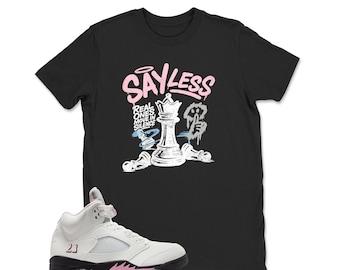 Sayless Jordan 5 Soft Pink Anniversary Matching Tee Shirt