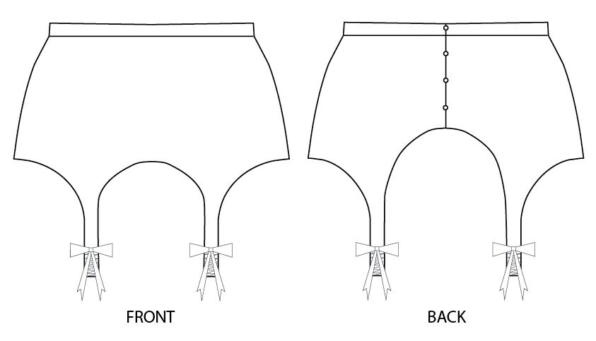 Burlesque Suspender Belt Sewing Pattern (sizes S-XL) - Etsy